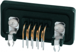 D-Sub socket, 9 pole, standard, equipped, angled, solder pin, 09675096758