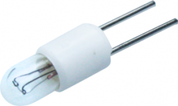 Incandescent bulb, Bi-Pin T1, 0.67 W, 28 V (DC), 2700 K, clear