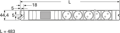 03.308.005.1 Knürr Power Outlet Strips and Cable Drums Image 2