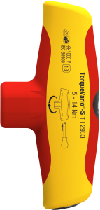 Torque screwdriver, 5-14 Nm, 6 mm, L 120 mm, 375 g, 293311500
