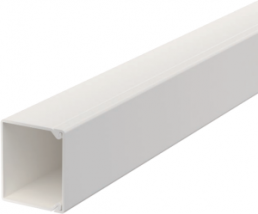 Cable duct, (L x W x H) 2000 x 30 x 30 mm, PVC, pure white, 6191096