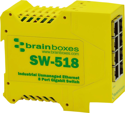 SW-518 BRAINBOXES Industrial ethernet switches Image 1