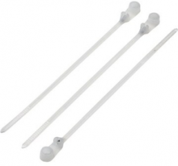 Cable tie with screw eye, fixing hole Ø 4.2 mm, polyamide, (L x W) 151 x 3.5 mm, bundle-Ø 2 to 29 mm, natural, -40 to 85 °C