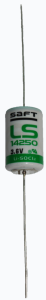 Lithium-Battery, 3.6 V, 1/2R6, 1/2 AA, round cell, axial leaded