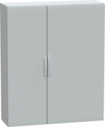 Control cabinet, (H x W x D) 1500 x 1250 x 420 mm, IP65, polyester, light gray, NSYPLA15124G