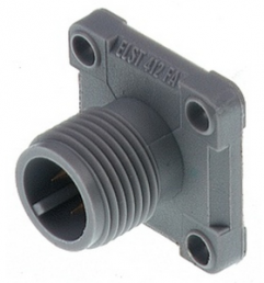Plug, M12, 4 pole, solder connection, screw locking, 934034100