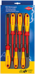 VDE screwdriver kit, PH1, PH2, 3 mm, 4 mm, 5.5 mm, 6.5 mm, Phillips/slotted, 00 20 12 V01