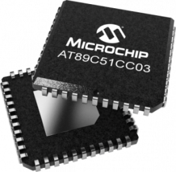80C51 microcontroller, 8 bit, 40 MHz, PLCC-44, AT89C51CC03CA-SLSUM