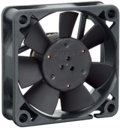 DC axial fan, 12 V, 50 x 50 x 15 mm, 18 m³/h, 28 dB, Slide bearing, ebm-papst, 512 F/2-531