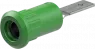 4 mm socket, plug-in connection, mounting Ø 8.2 mm, green, 64.3013-25