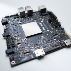 PCB assembled with electronic components